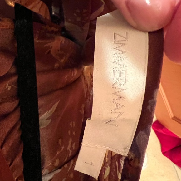 Zimmermann Zinnia Tie-back floral print silk dress - Size 1 - Picture 5 of 5